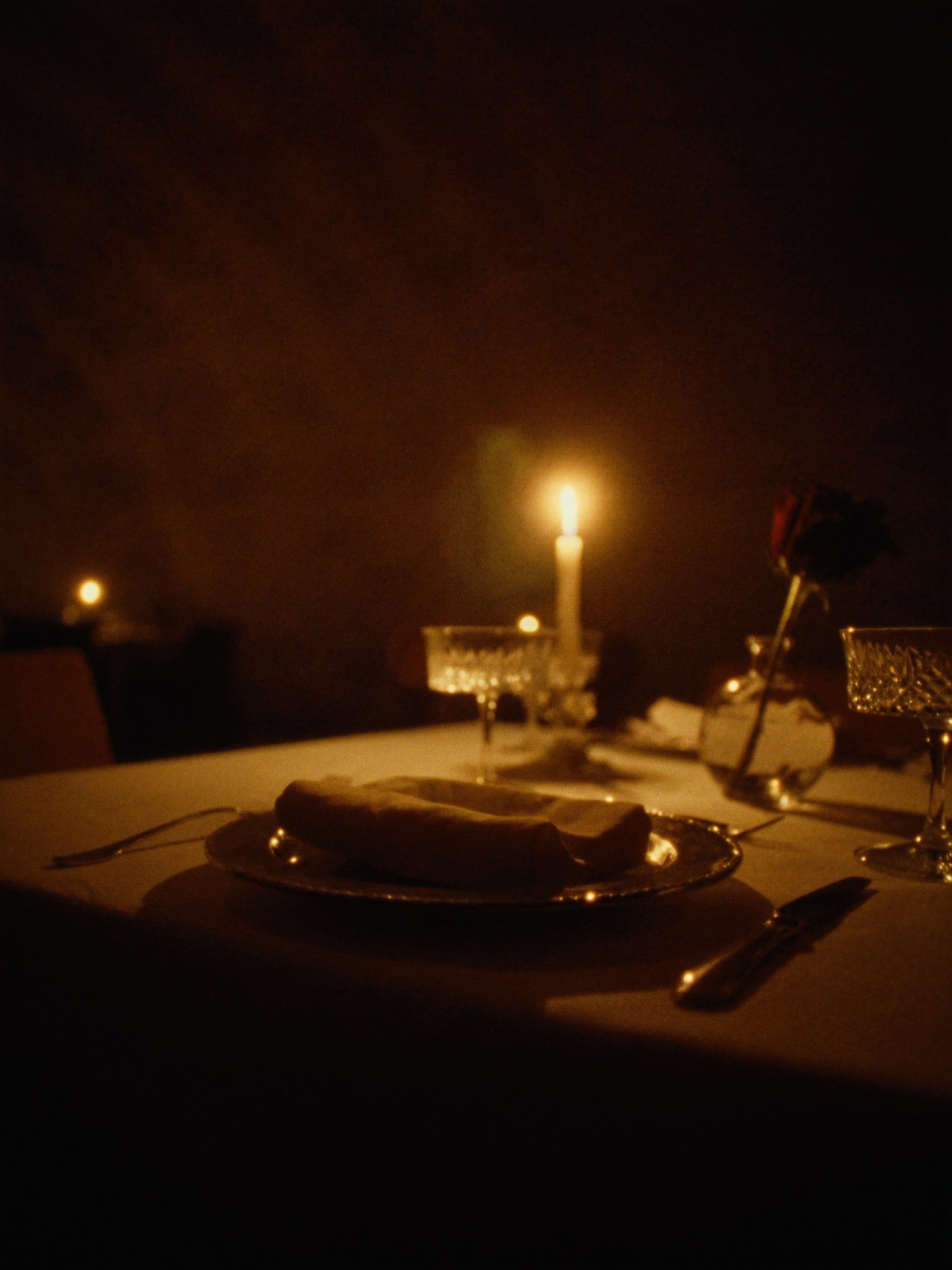Candlelit dinner